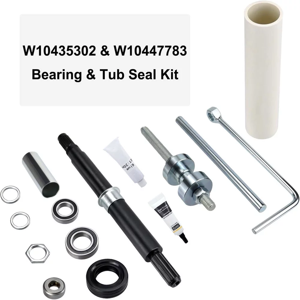 Washer Bearing Kit  W10435302 W10447783 Replacement for Whirlpool Kenmore Cabrio and Maytag