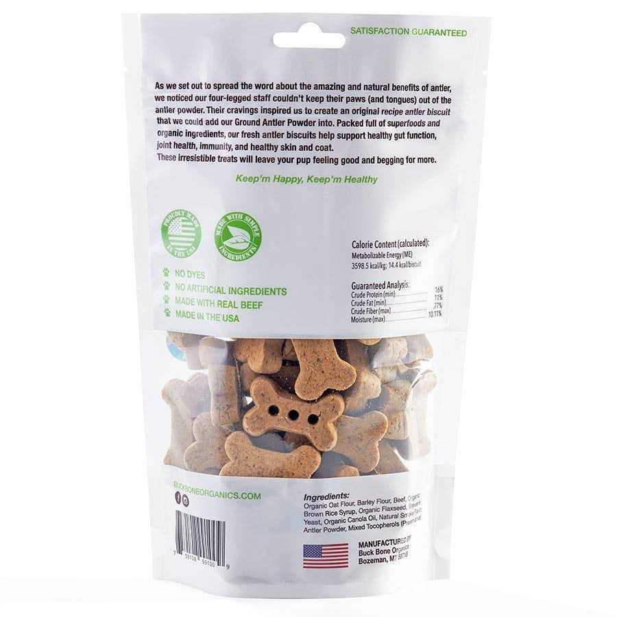 Buck Bone Organics Antler Biscuits Dog - Pet Supplies online store
