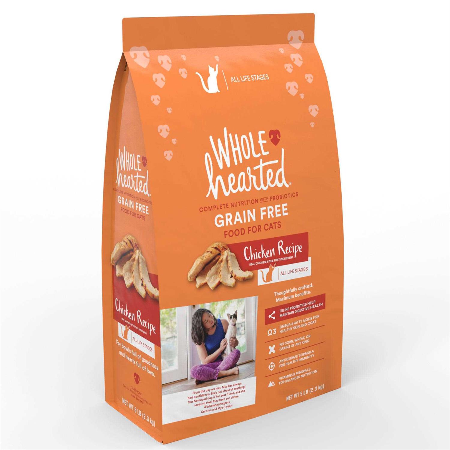 WholeHearted Grain Free Chicken Formula Dry Cat Food - Pet Supplies online store