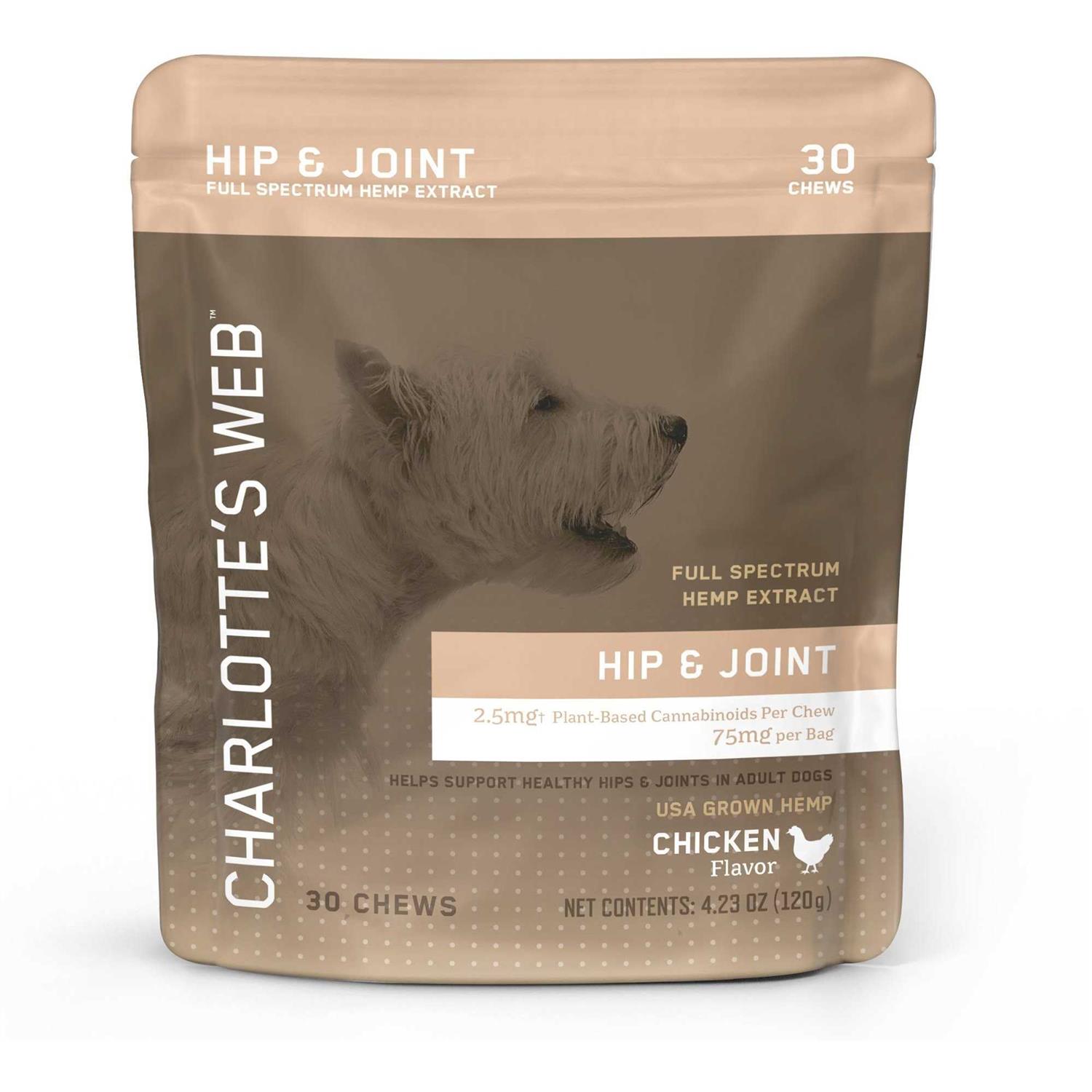 Charlotte's Web Hip and Joint Chews for Dogs - Pet Supplies online store