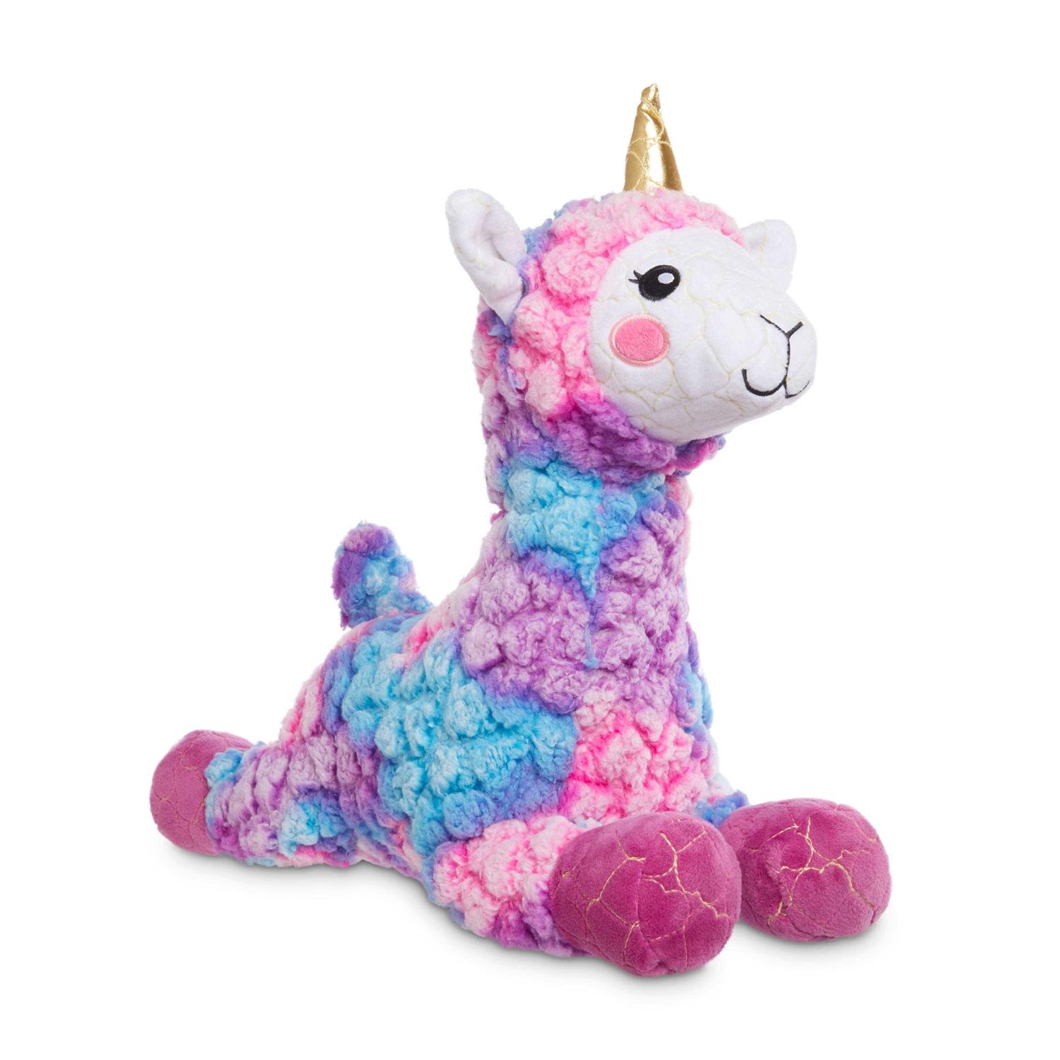 Leaps & Bounds Ruffest & Tuffest Llama-corn Tough Plush Dog Toy with Kevlar Stitching - Pet Supplies online store
