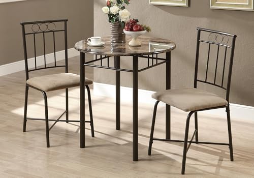 Monarch Specialties 3045 Dining Table, 3pcs Set, Small, 30