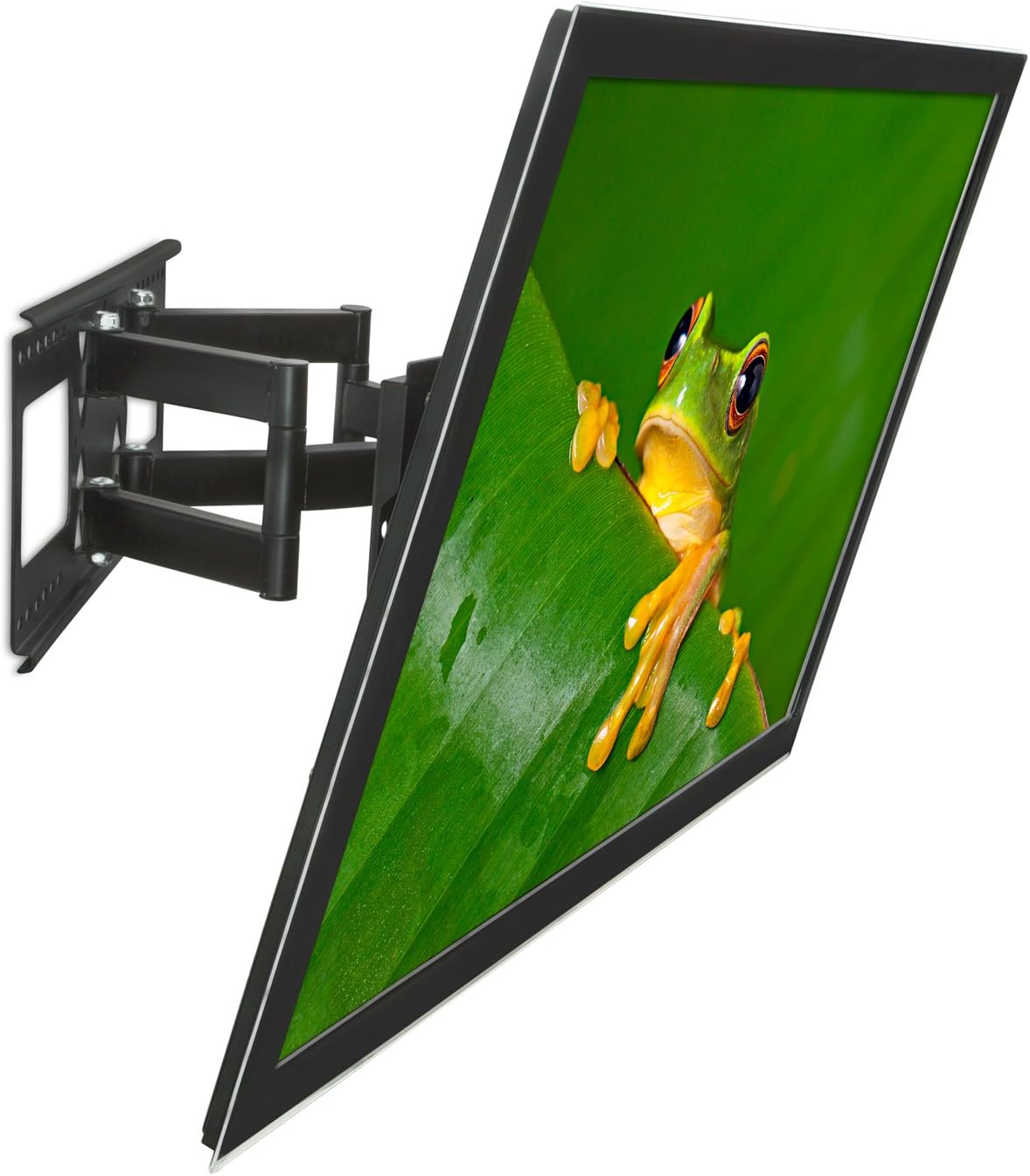 Mount-It! Heavy Duty Full Motion TV Wall Mount for 16’’, 18’’, 24’’ Wood Studs, Fits 32-65 Inches LCD LED Plasma Flat Screen Curved TVs up to 165 lbs