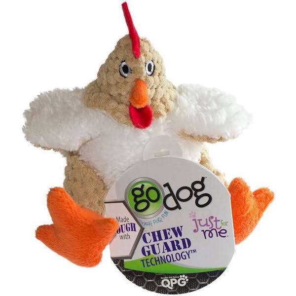 goDog Checkers Fat Rooster Dog Toy - Pet Supplies online store