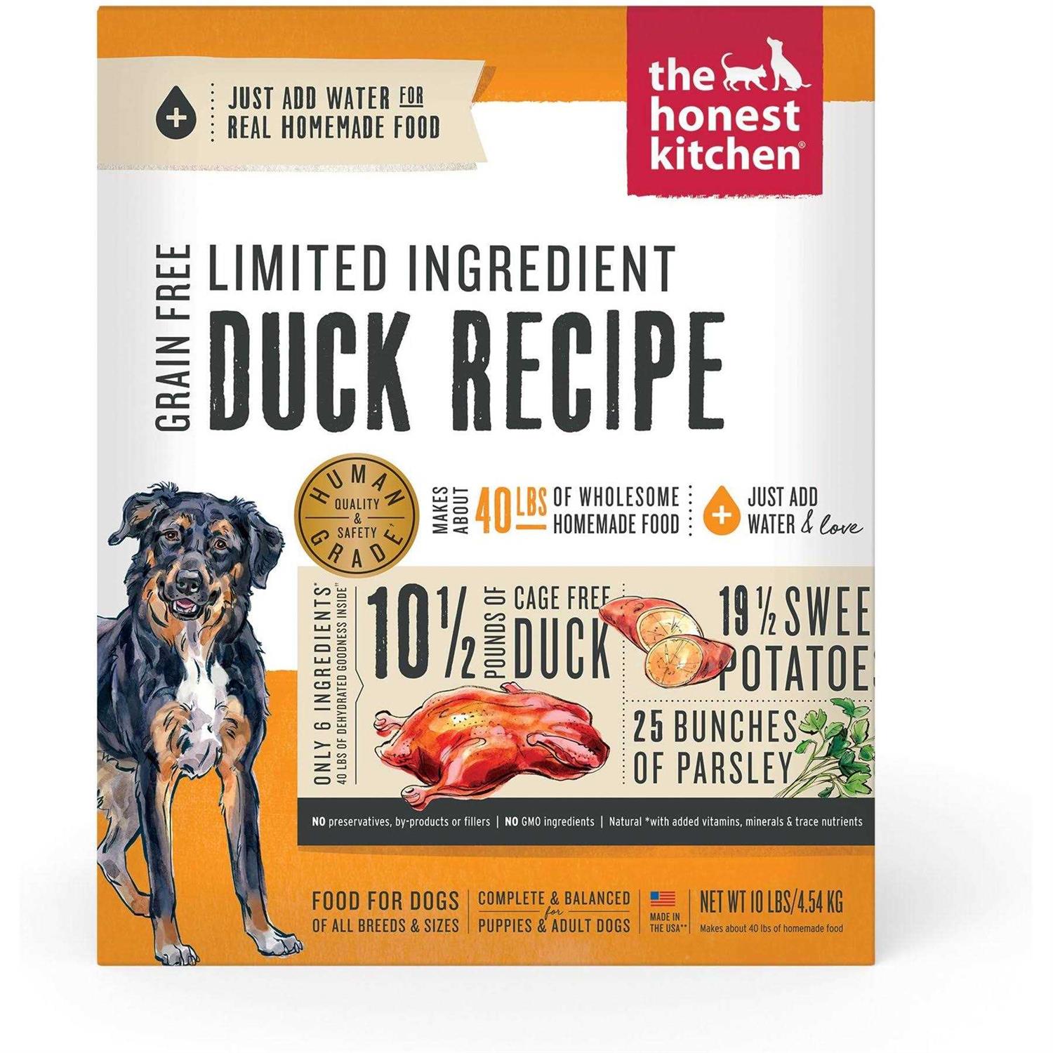 The Honest Kitchen Dehydrated Limited Ingredient Duck Dog Food - Pet Supplies online store