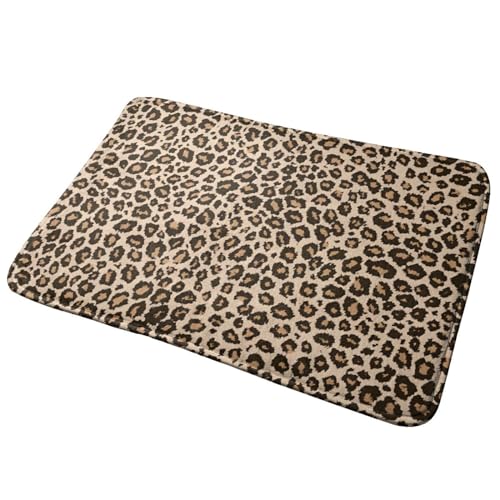 Leopard Print Ultra Soft Area Rug for Living Room Indoor Decoration Non Slip Carpet Bedroom Mat Nursery Office Home Decor