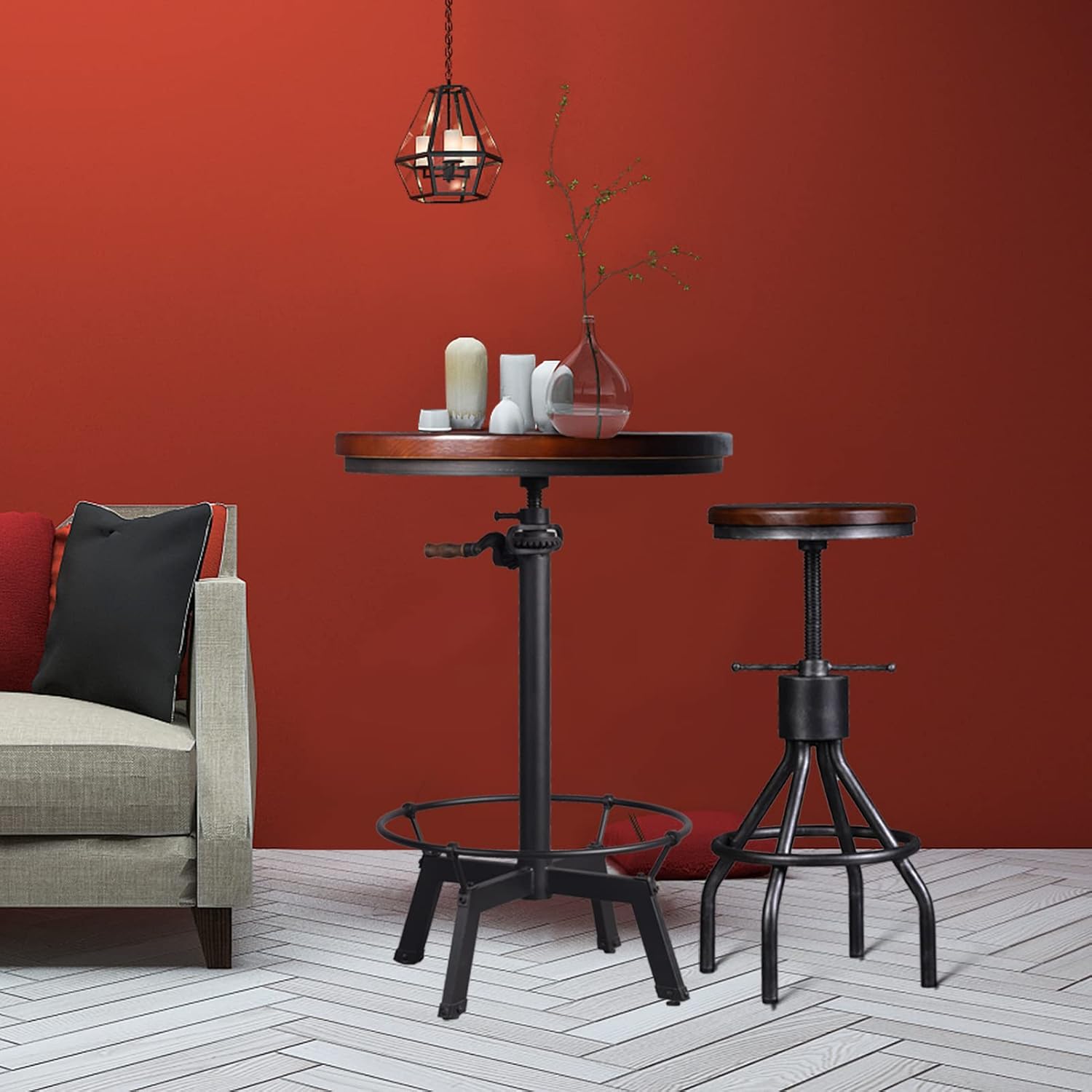 3-Piece Crank Handle Bar Table (33.5