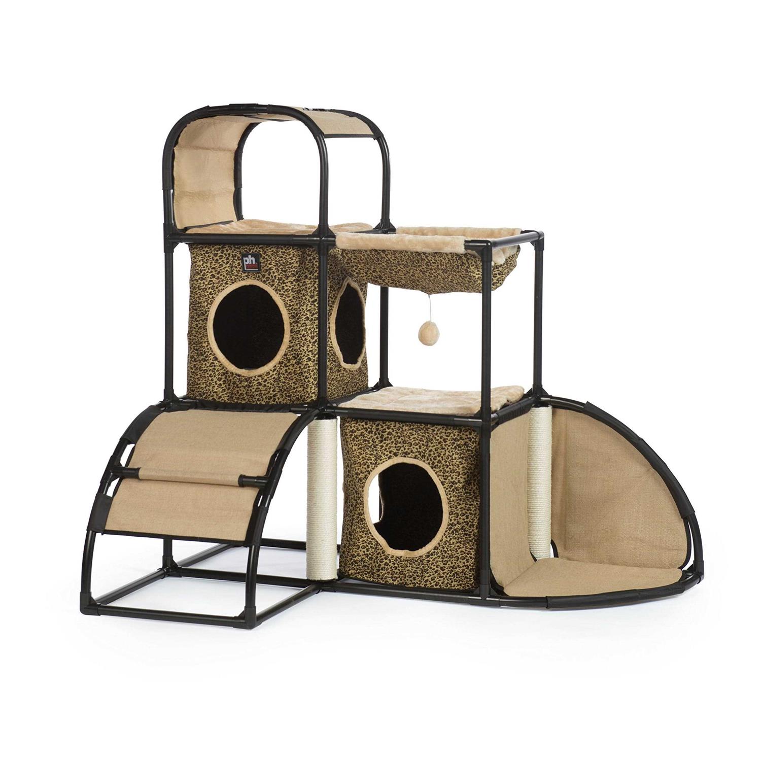 Prevue Pet Products Catville Leopard Print Townhome - Pet Supplies online store