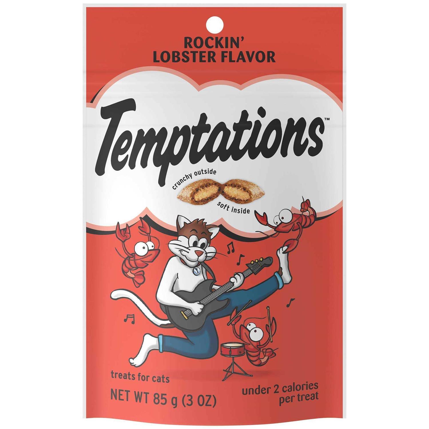 Temptations Rockin' Lobster Crunchy & Soft Cat Treats - Pet Supplies online store