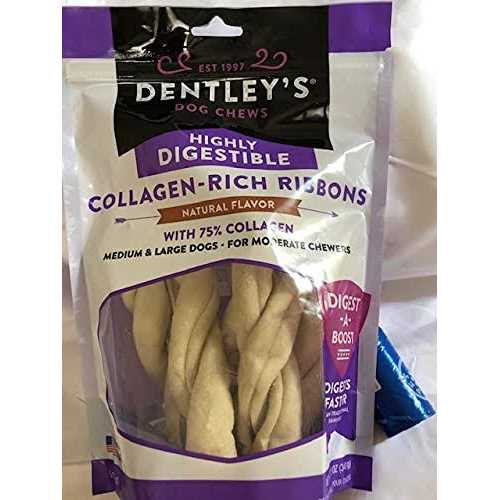 Dentley's Highly Digestable 6 Collagen Ribbons Dog Chew - Pet Supplies online store