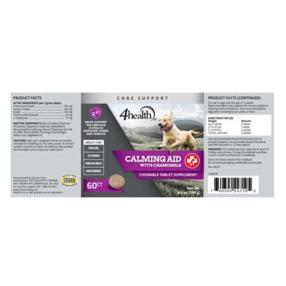 4health Time Release Calming Supplement Tablets for Dogs 1539029 - Pet Supplies online store