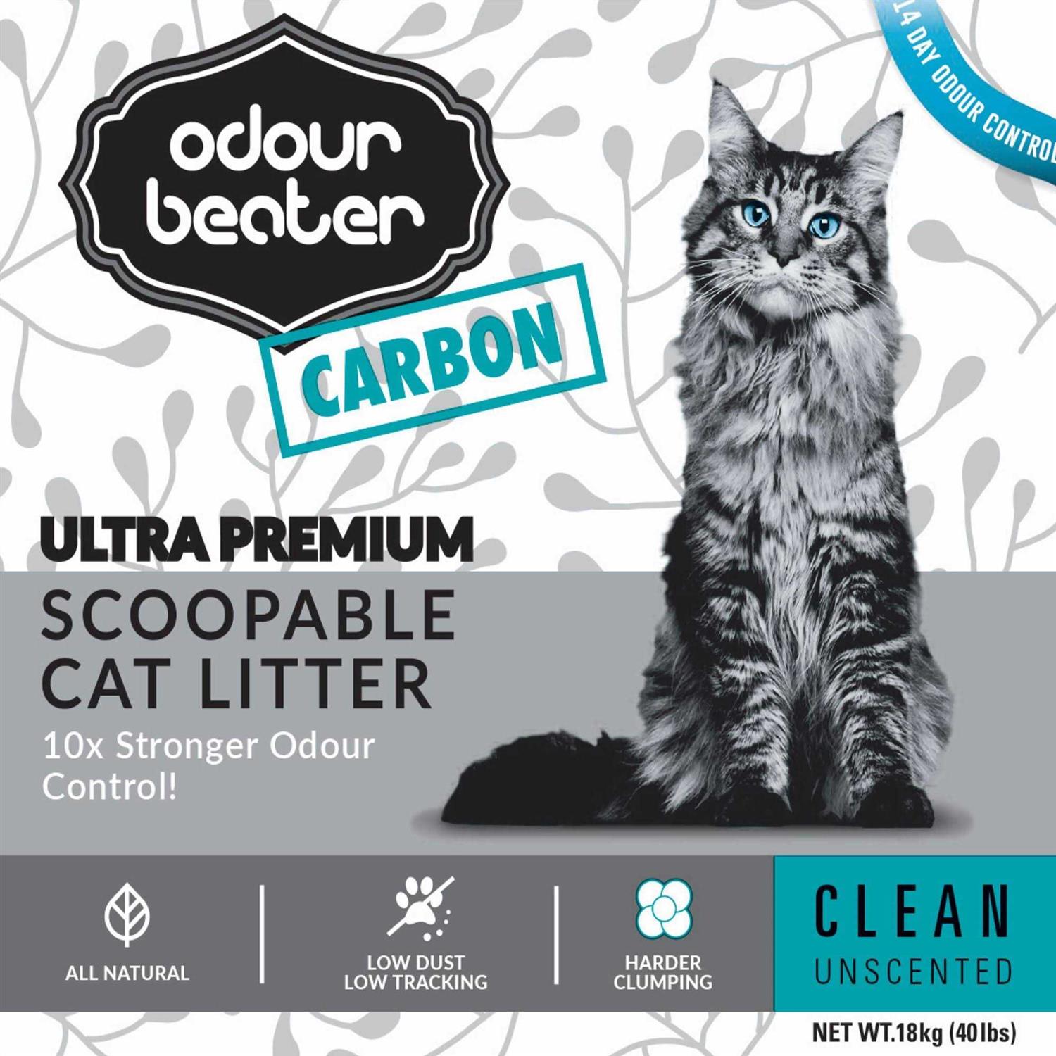 Odour Beater Carbon Unscented Cat Litter - Pet Supplies online store