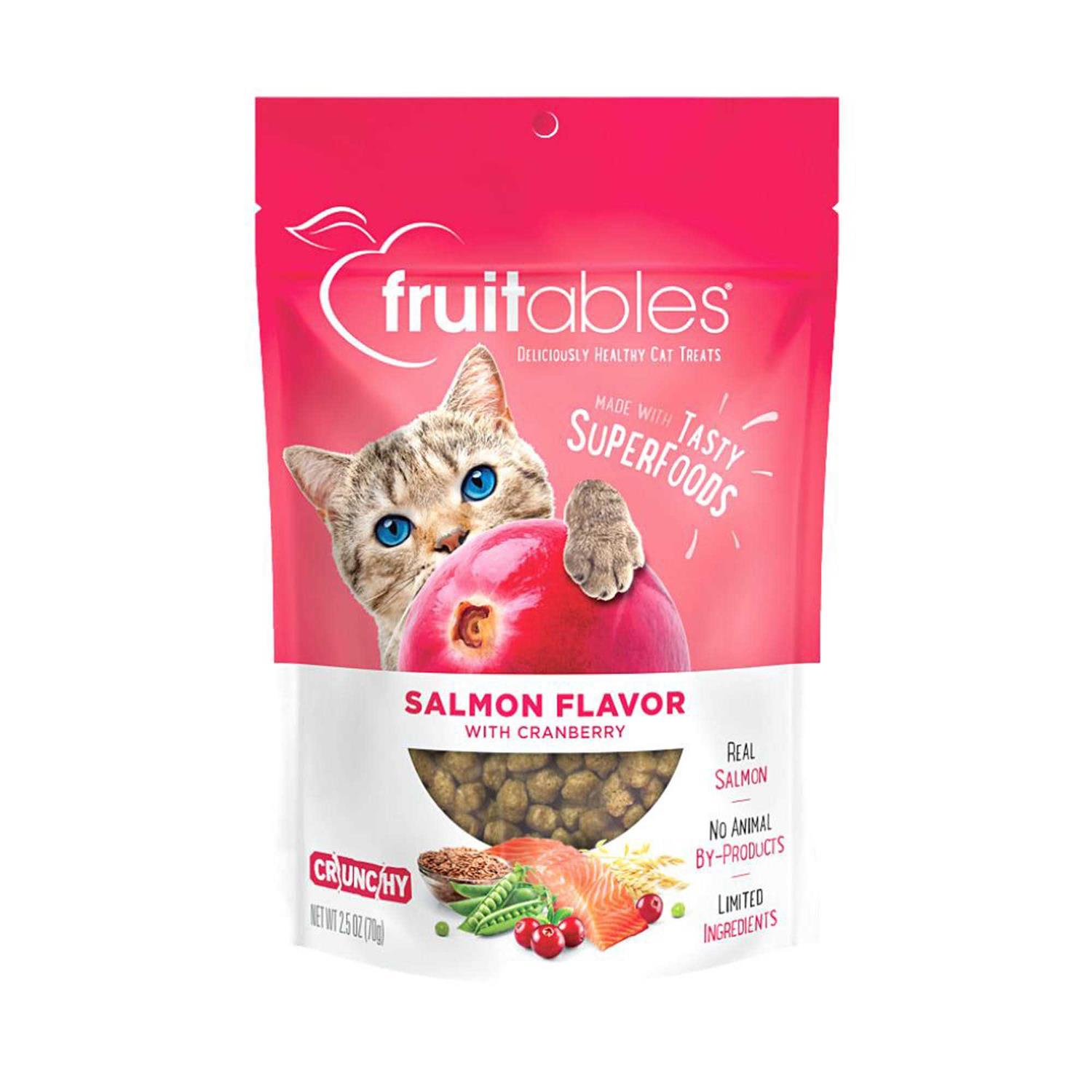 Fruitables Salmon with Cranberry Crunchy Cat Treats - Pet Supplies online store