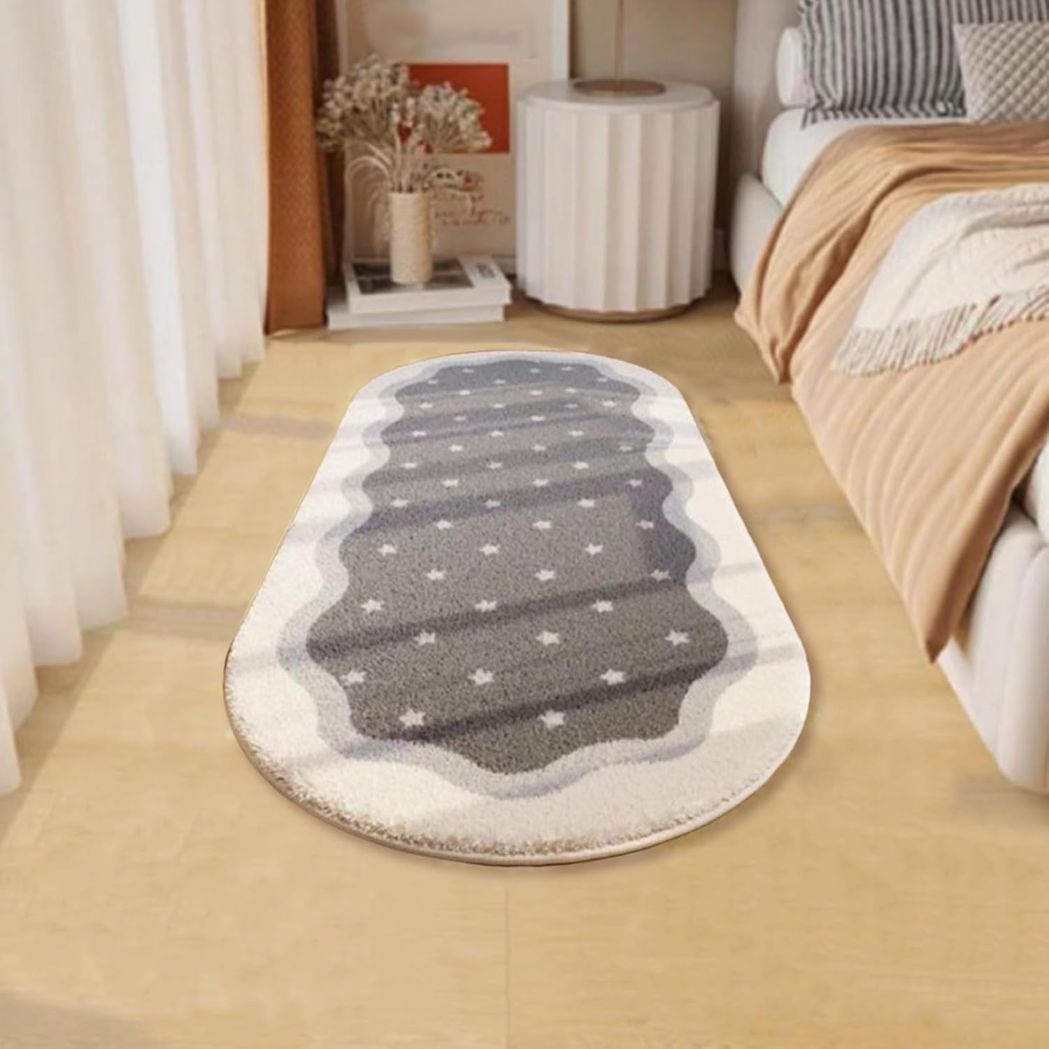 Soft Shag Runner Rug for Bedroom, Indoor Modern Rugs for Living Room Bedroom Home Decor, Living Room Runner Rug Non Slip Modern Home Decor 15.7' X 47.2' Prime of Day Deals 2024