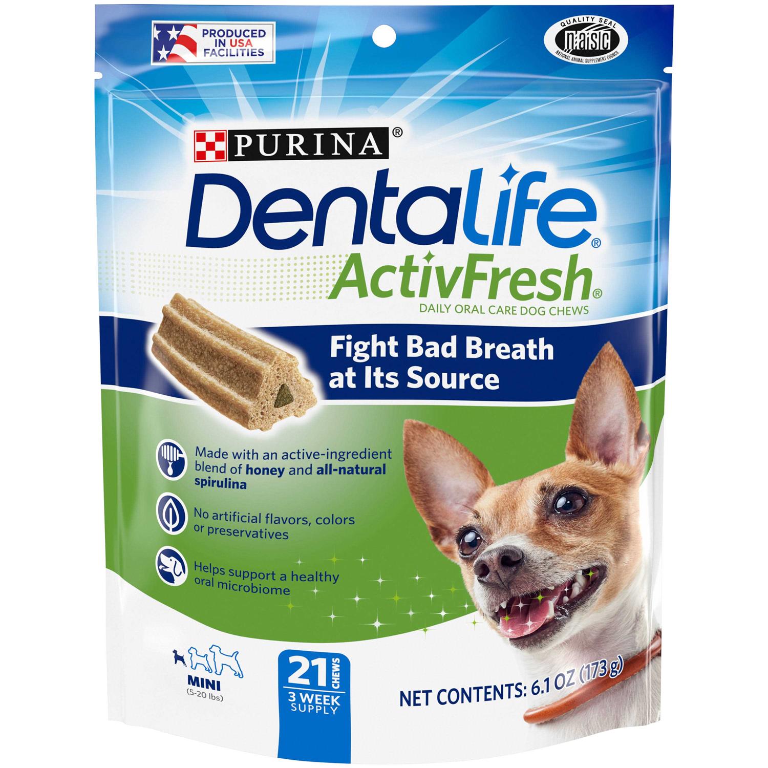 DentaLife Purina ActivFresh Daily Oral Care Mini Dog Chews - Pet Supplies online store