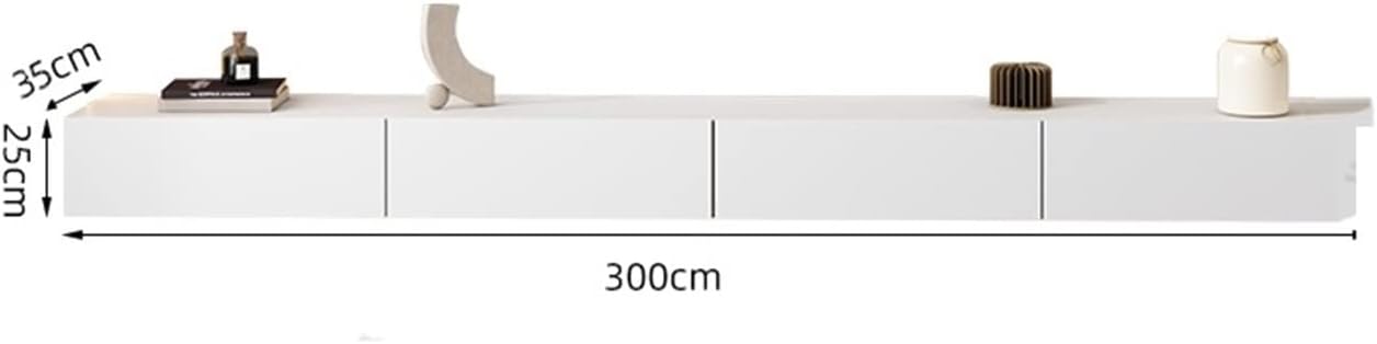 Tv Cabinet Suspended TV Cabinet, Light and Luxurious, Wall Mounted, Arc Shaped TV Cabinet, Simple and Minimalist TV Cabinet