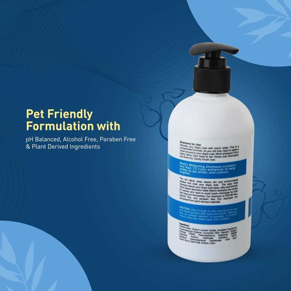 Wahl White Pear Brightening Shampoo for Pets Whitening & Animal Odor Control with Silky Smooth Results for Grooming Dirty Dogs - Pet Supplies online store