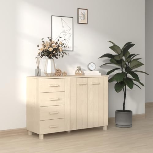XAVIER Credenza Storage Cabinet、Kitchen Sideboard Cabinet、Sideboard、Entryway Cabinet Sideboard HAMAR Light Gray 44.5