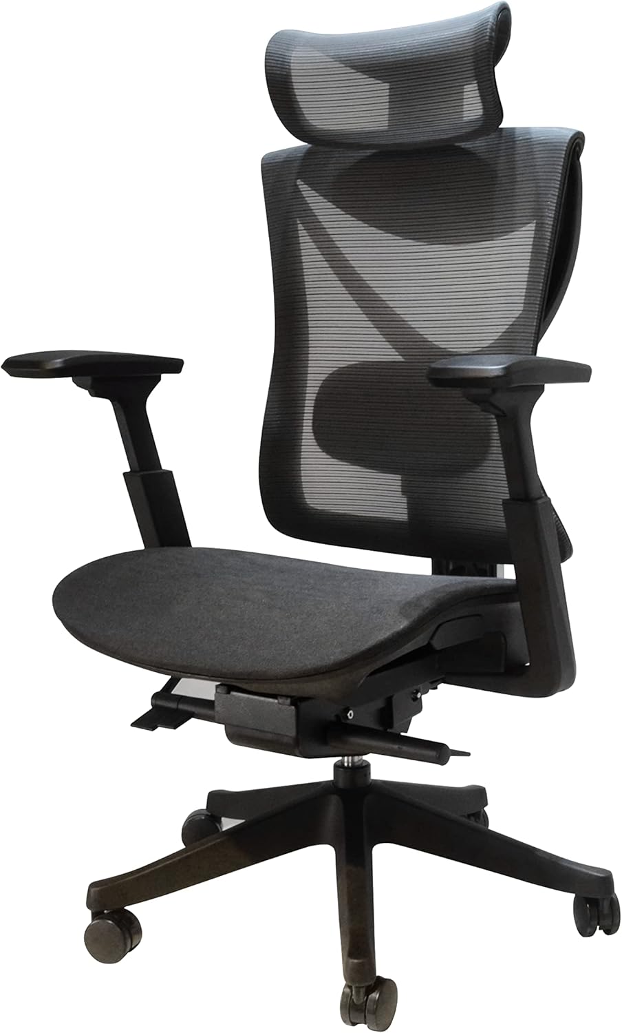 Big and Tall Office Chair with Adjustable Lumbar and Slide Seats, Headrest and 4d armrest, tilt Function max Degree is 115 °, 300LBS, Black