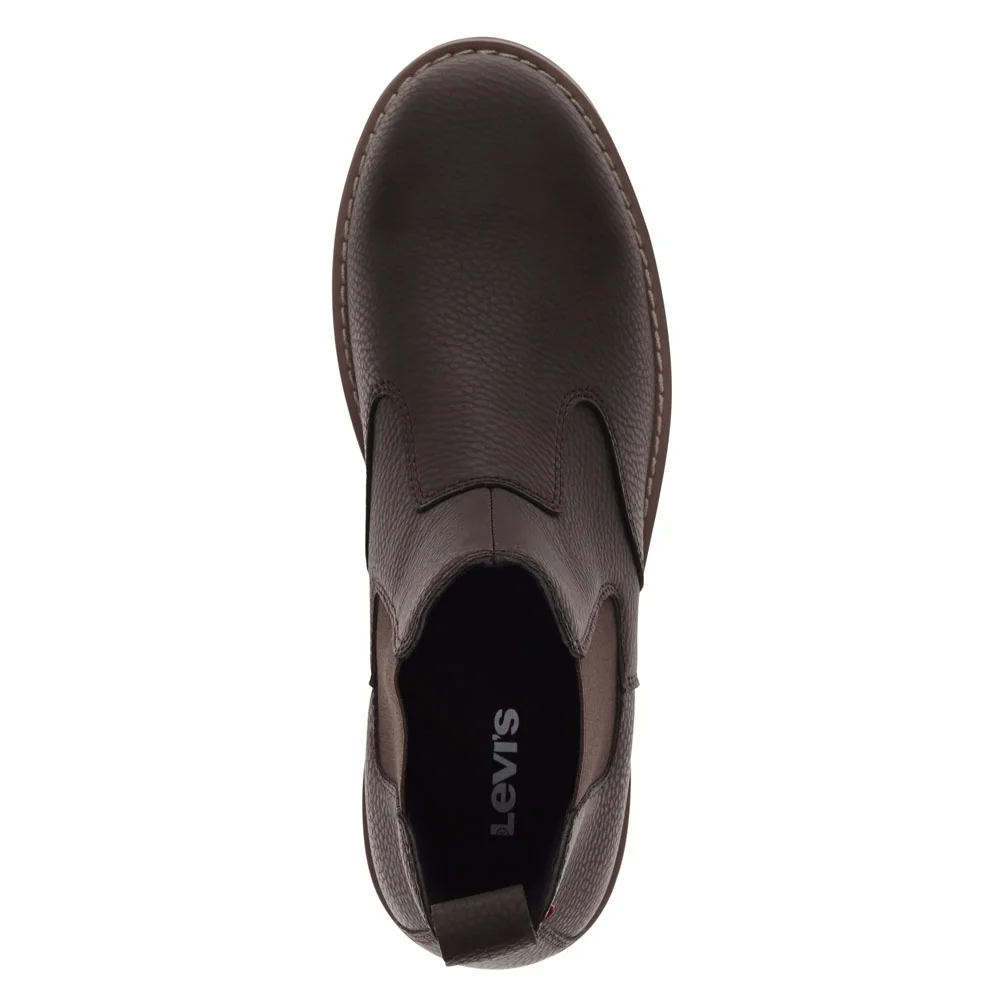 Levi's Mens Chelsea Logger 2 WX Vegan Leather Casual Pull-On Boot