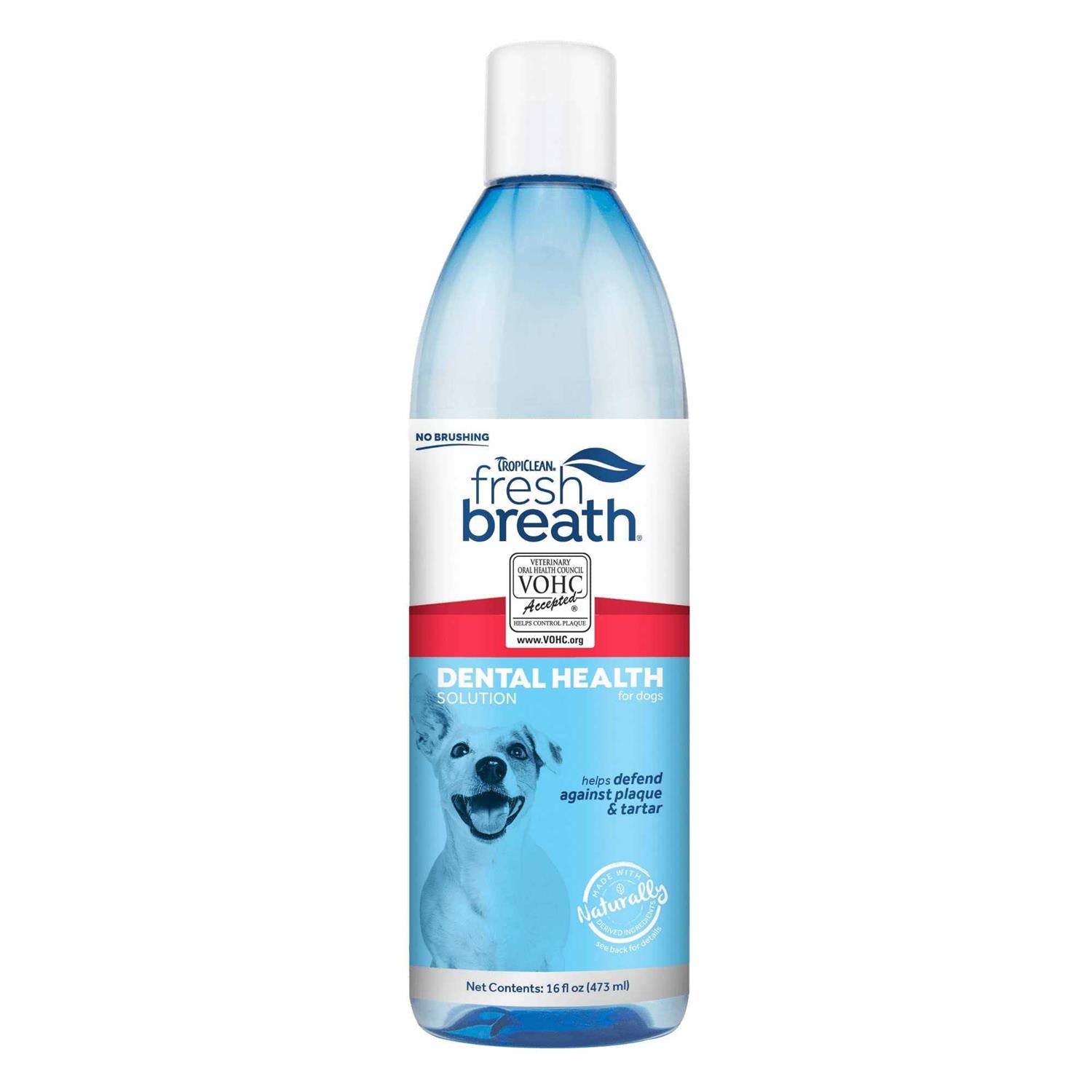 TropiClean Fresh Breath Dog Dental Health Solution - Pet Supplies online store