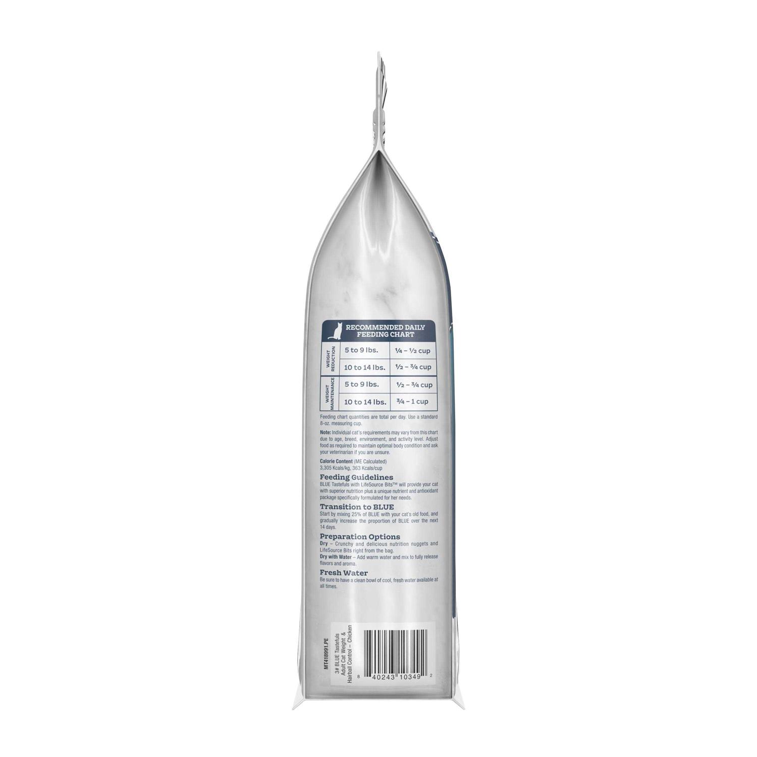 Blue Indoor Hairball & Weight Control Adult Cat Dry Food - Pet Supplies online store