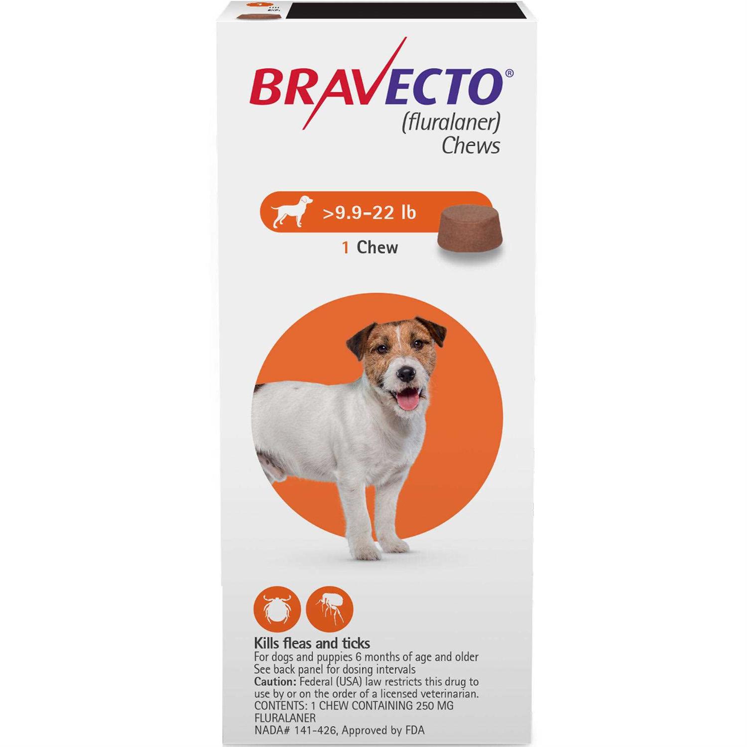Bravecto Chews for Dogs 9.9-22 lbs - Pet Supplies online store