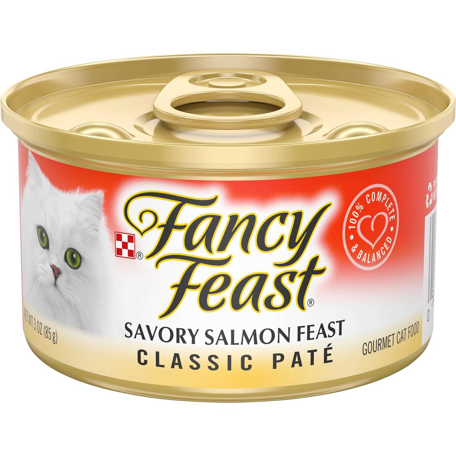 Fancy Feast Classic Pate Savory Salmon Feast Wet Cat Food - Pet Supplies online store