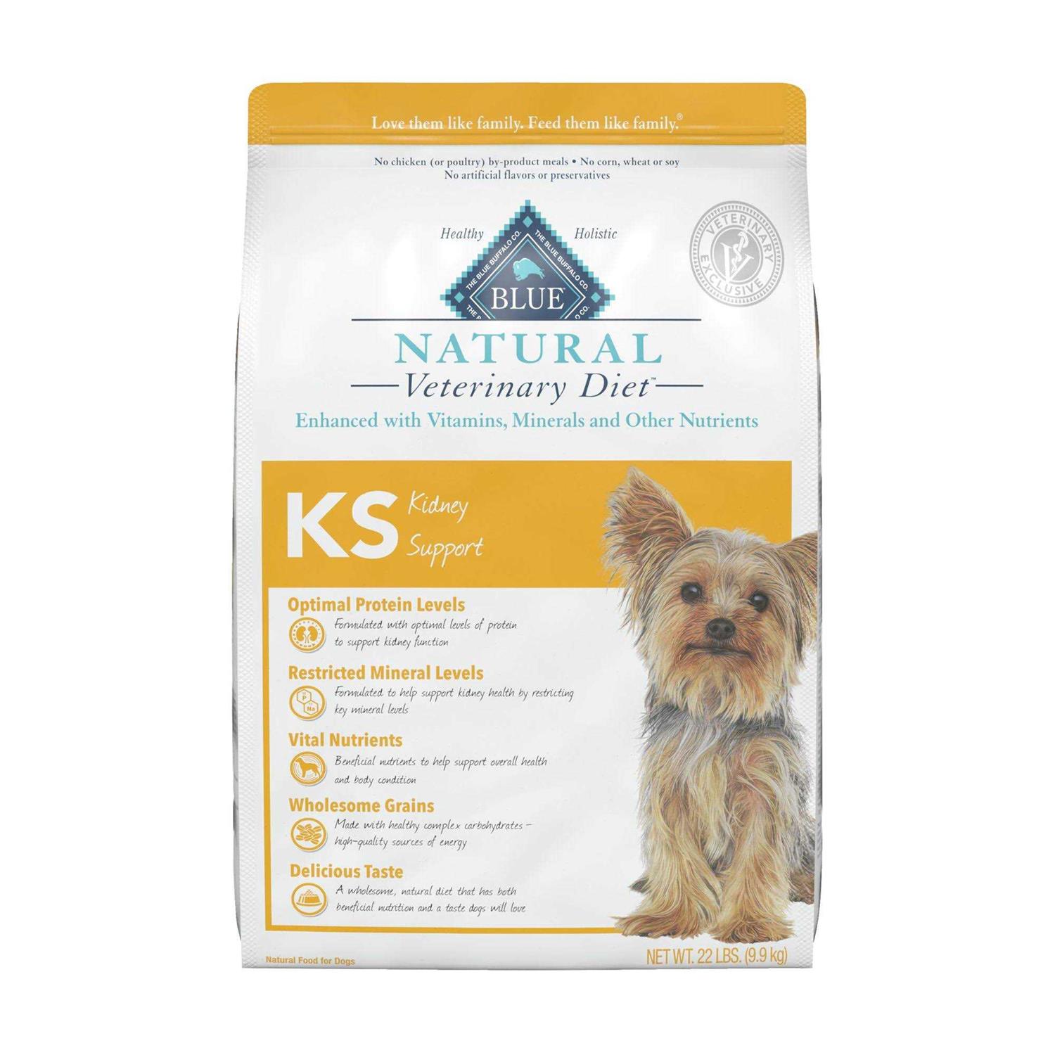 Blue Buffalo Natural Veterinary Diet KS Kidney Support Dry Dog Food - Pet Supplies online store