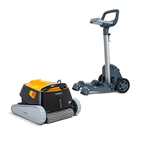 Dolphin Triton PS Automatic Robotic Pool Vacuum Cleaner, Always Cleaning, Never Charging, with Scrubber Brush, Ideal for In-Ground Pools up to 50 FT in Length