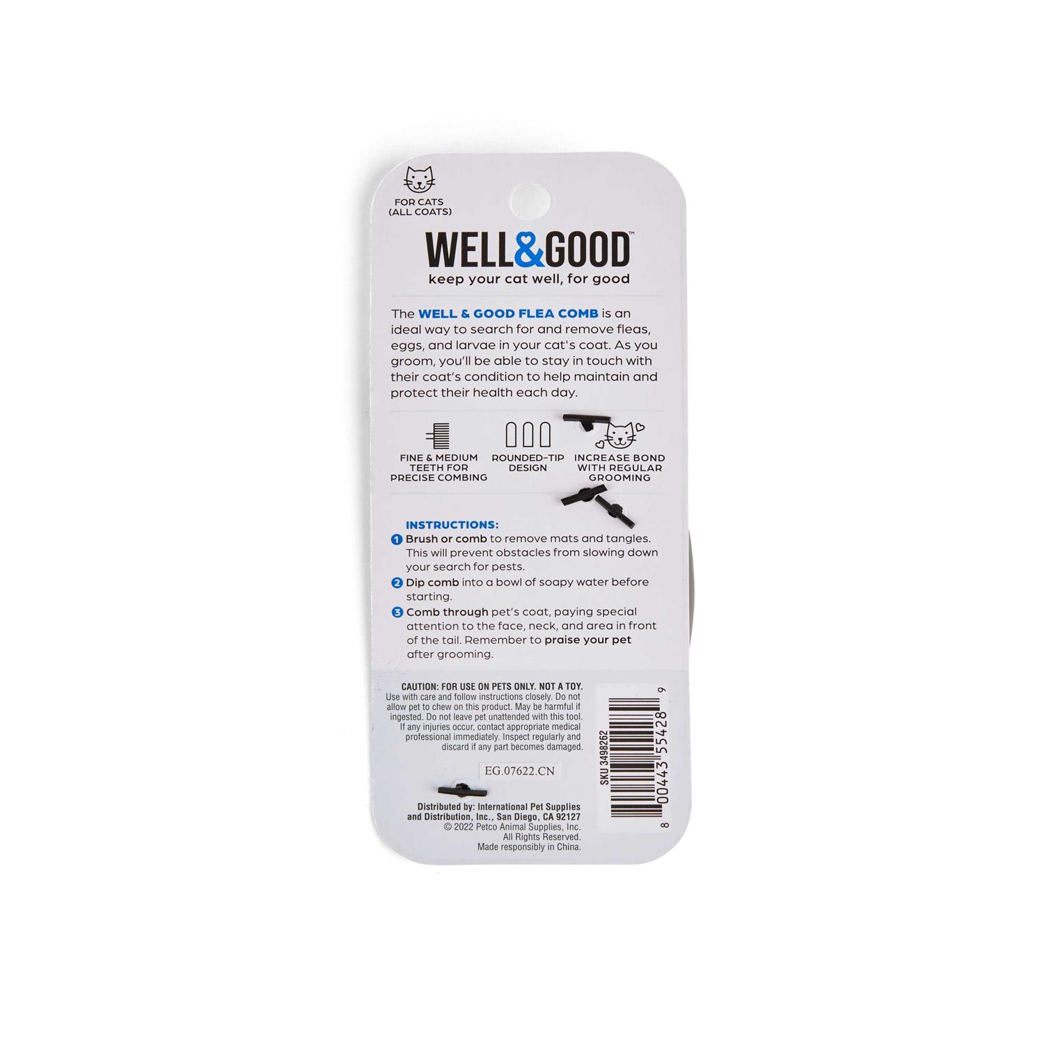 Well & Good Cat Flea Comb - Pet Supplies online store