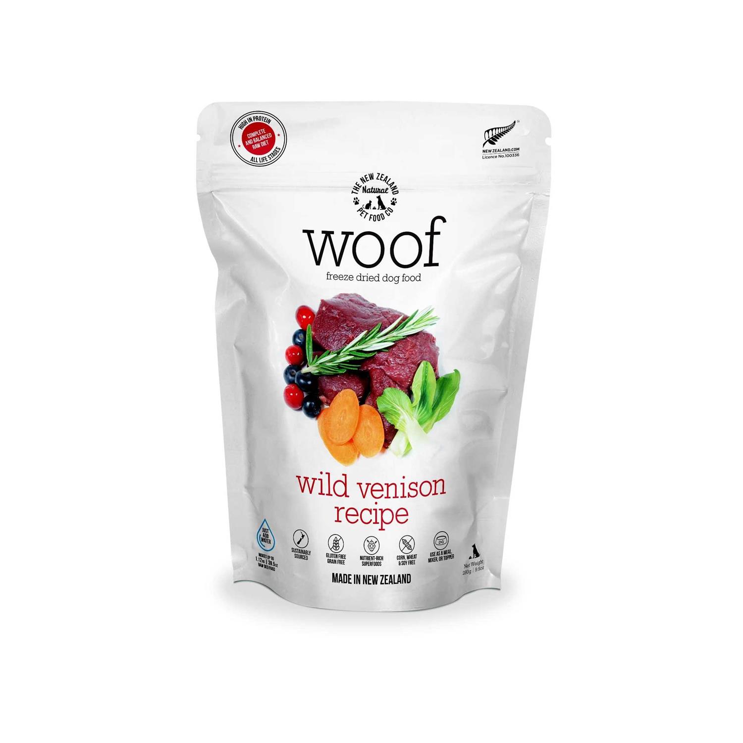 The New Zealand Natural Pet Food Co. New Zealand Natural Wild Venison Freeze-Dried Food - Pet Supplies online store
