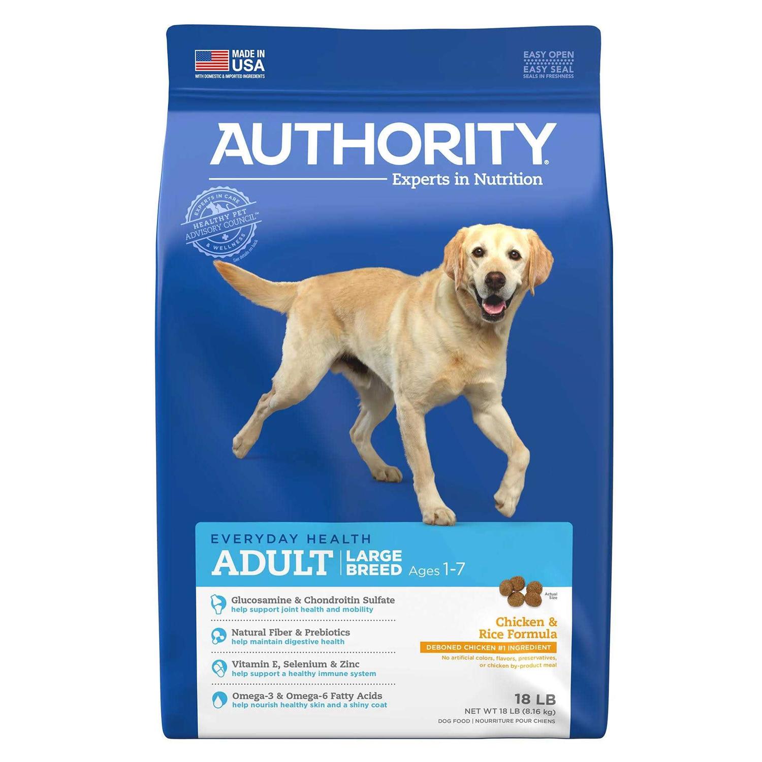 Authority Everyday Health Large Breed Adult Dry Dog Food - Pet Supplies online store