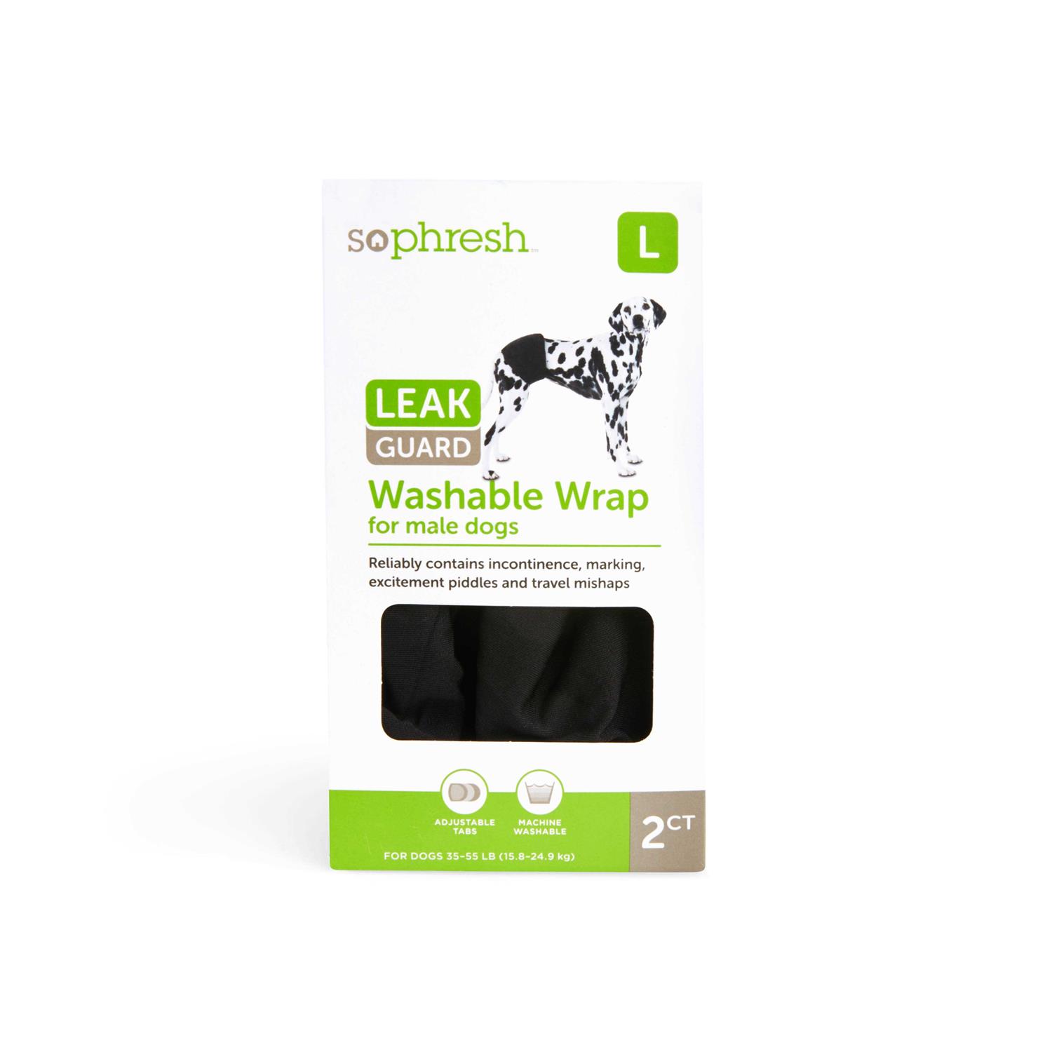 So Phresh Washable Leak Guard Wrap for Male Dogs - Pet Supplies online store