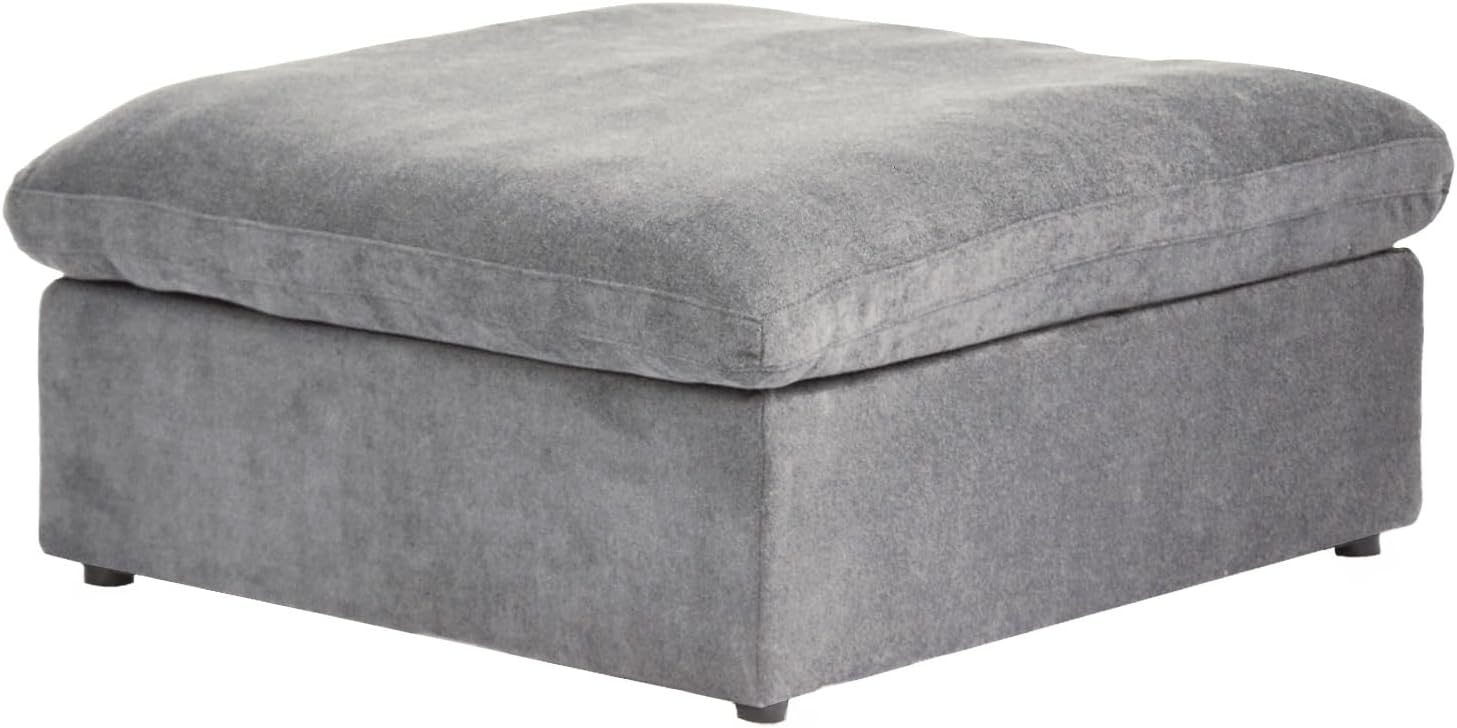 Convertible Modular Sectional Sofa, Ottoman Seat Cube, Customizable Modular Sectional Sofa for Living Room Office Apartment, Gray
