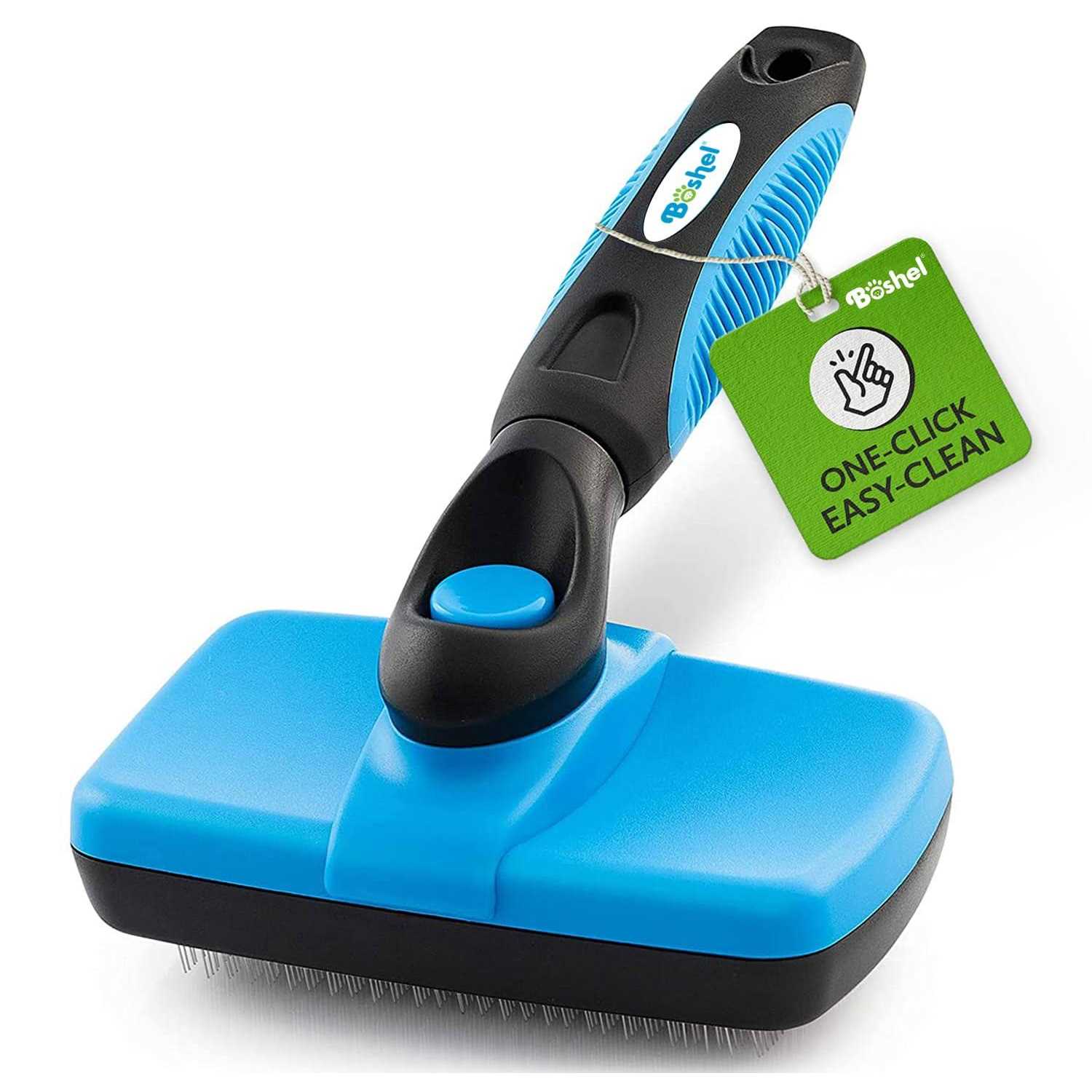 Boshel Dog Slicker Brush Self Cleaning Brush Cat & petslicker Brush for Detangling Hair - Pet Supplies online store