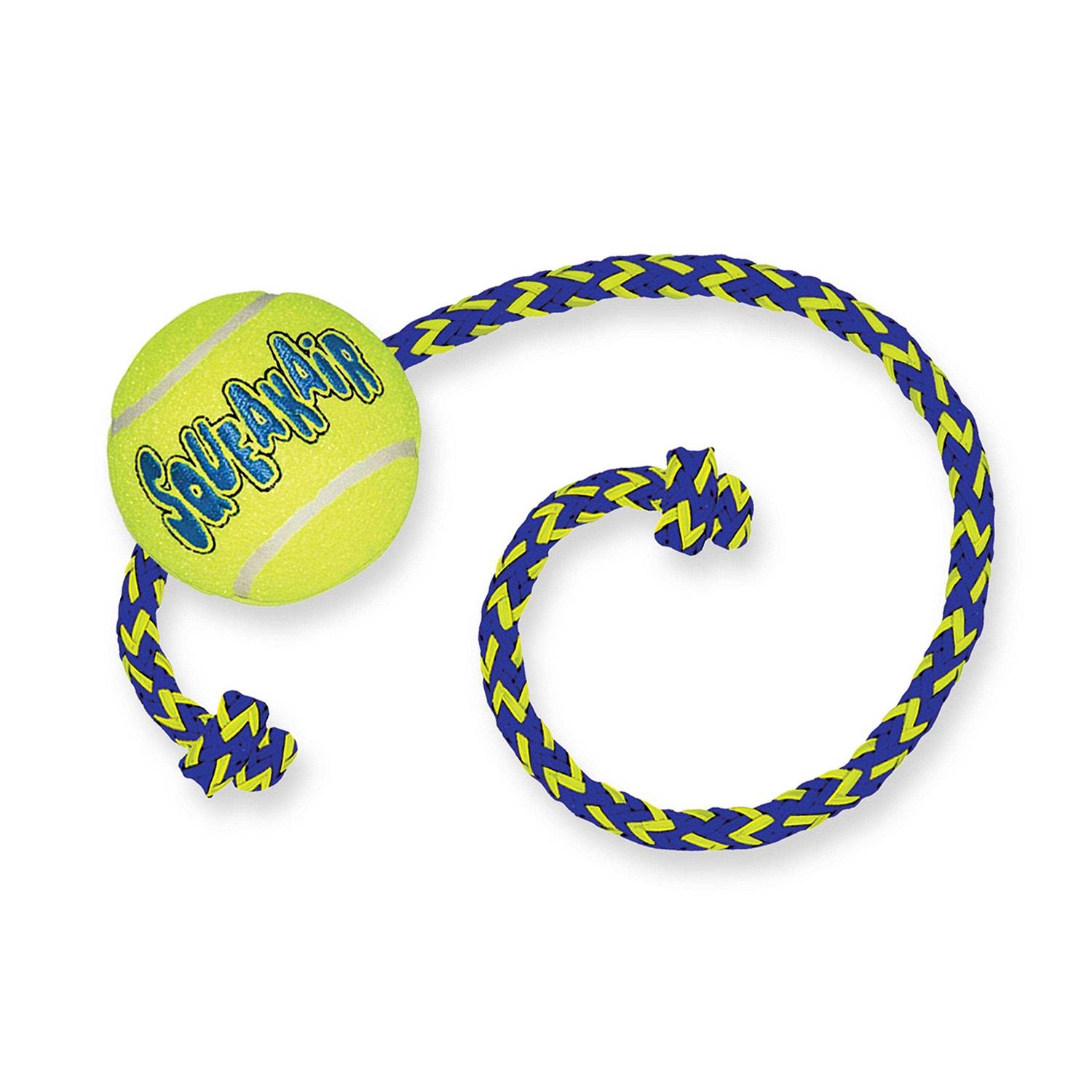 KONG SqueakAir Ball with Rope - Pet Supplies online store