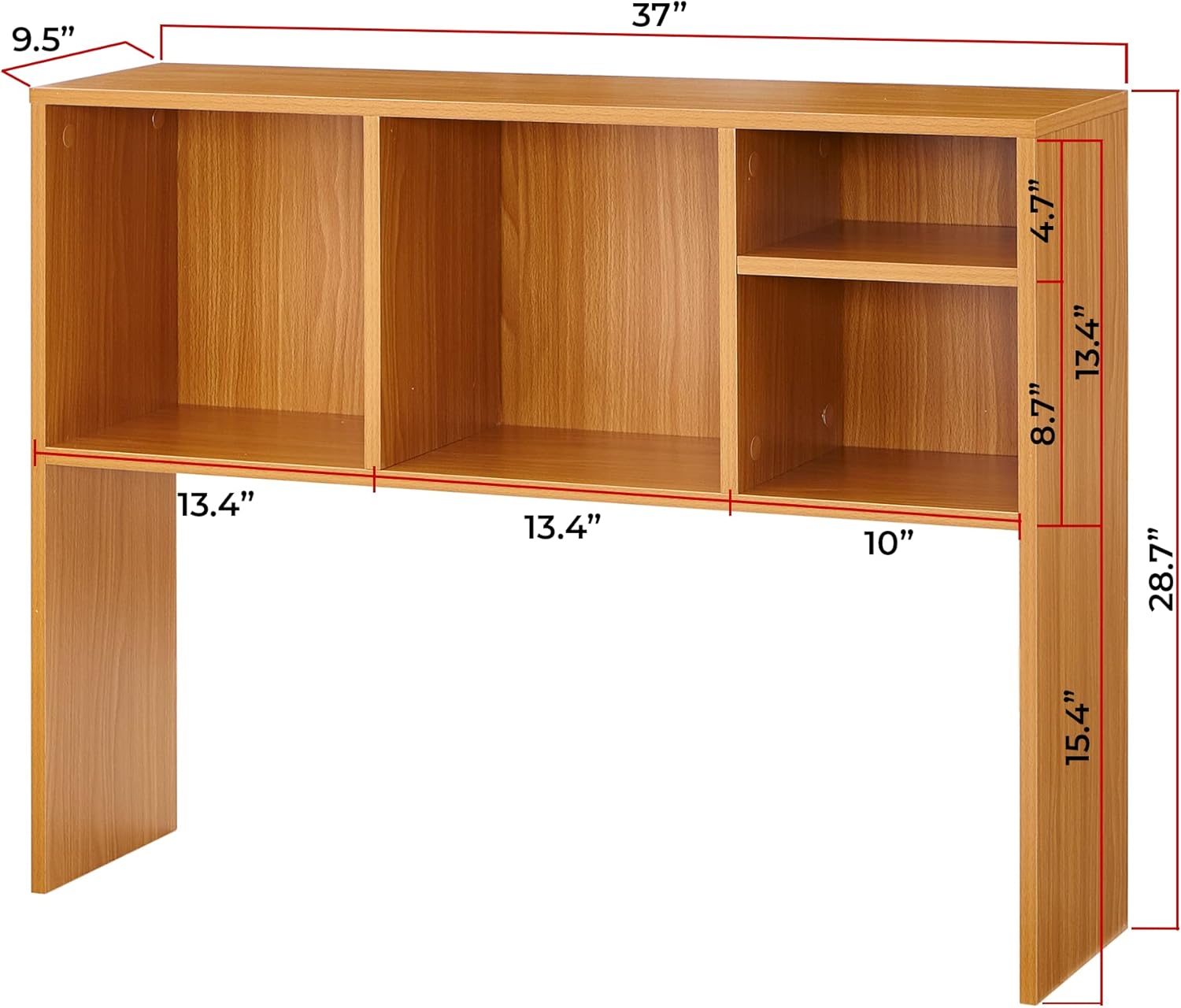 DormCo The College Cube - Desk Bookshelf - Beech Color