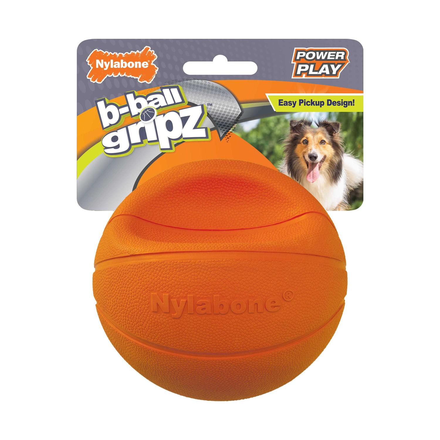 Nylabone Power Play Basketball B-Ball Gripz Dog Toy - Pet Supplies online store