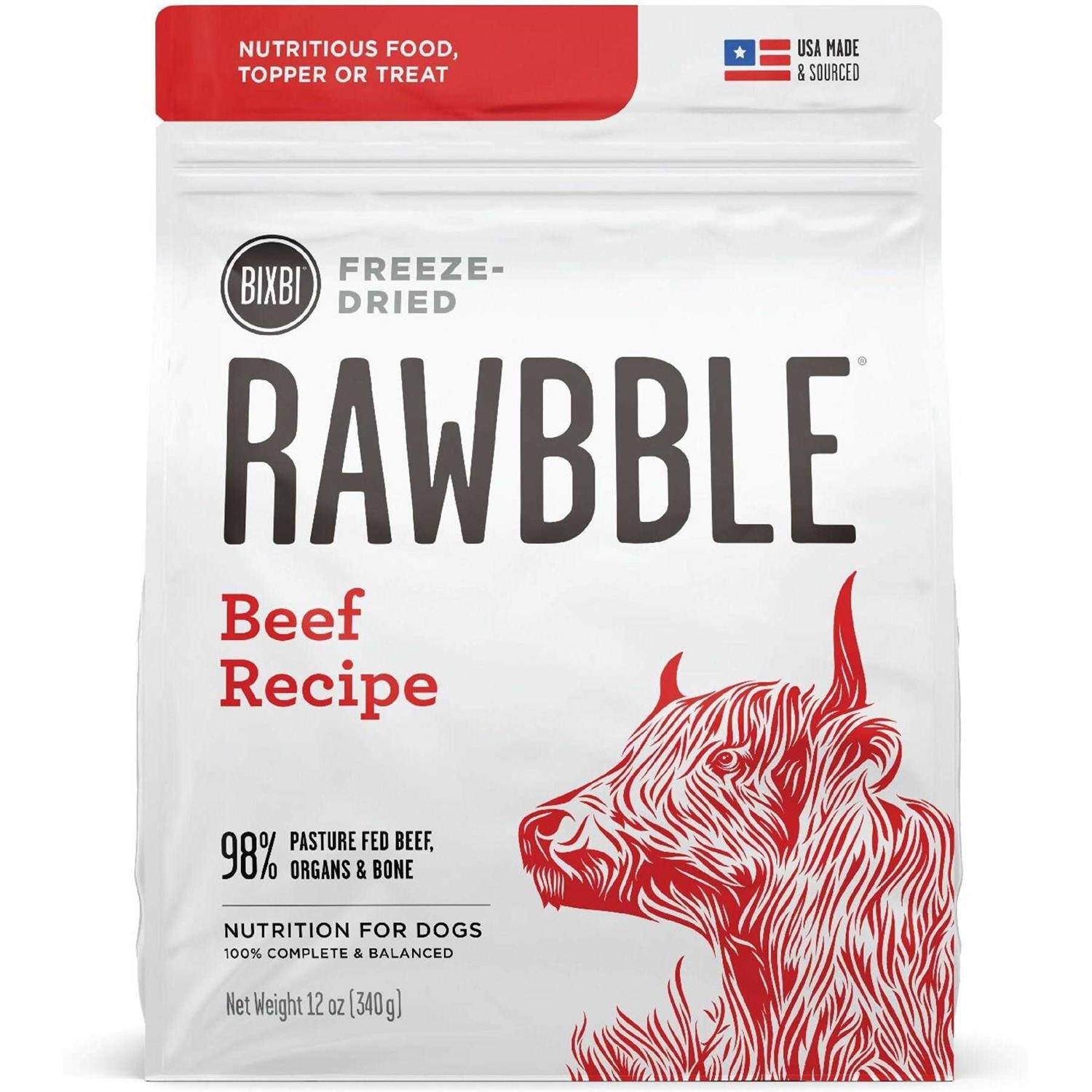 Bixbi Dog Food Rawbble Freeze Dried Beef - Pet Supplies online store
