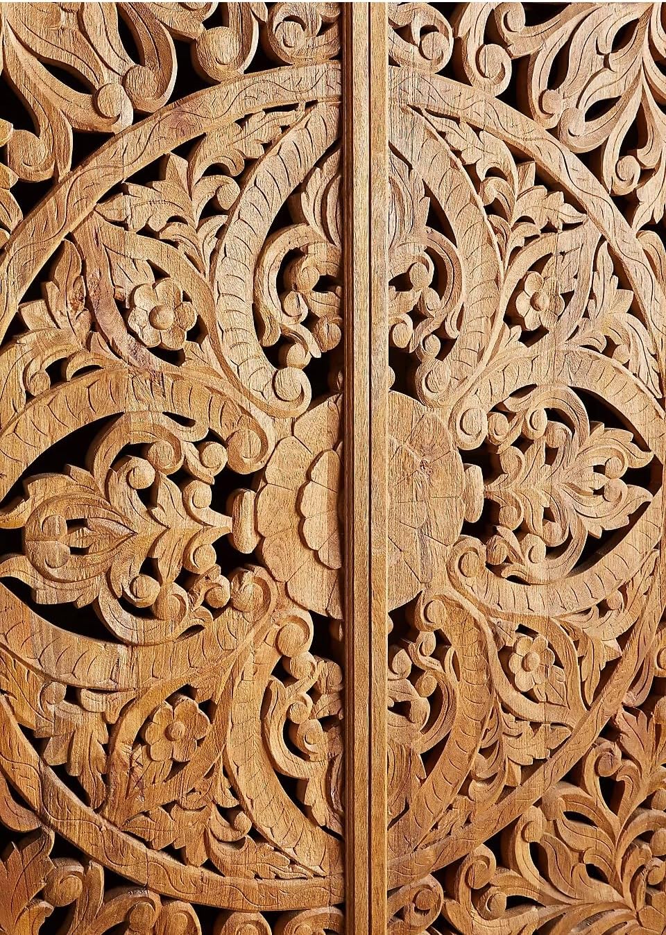 Handcarved Lombok Armoire Carving Storge Natural Furniture, As Shown in the Picture, HCA#21