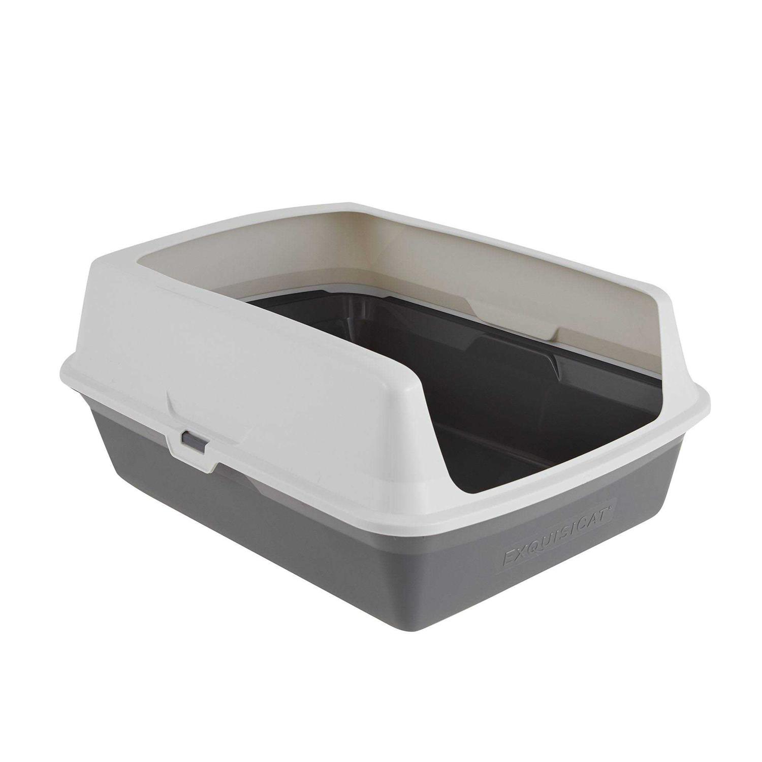 ExquisiCat Plastic Rimmed Litter Pan - Pet Supplies online store