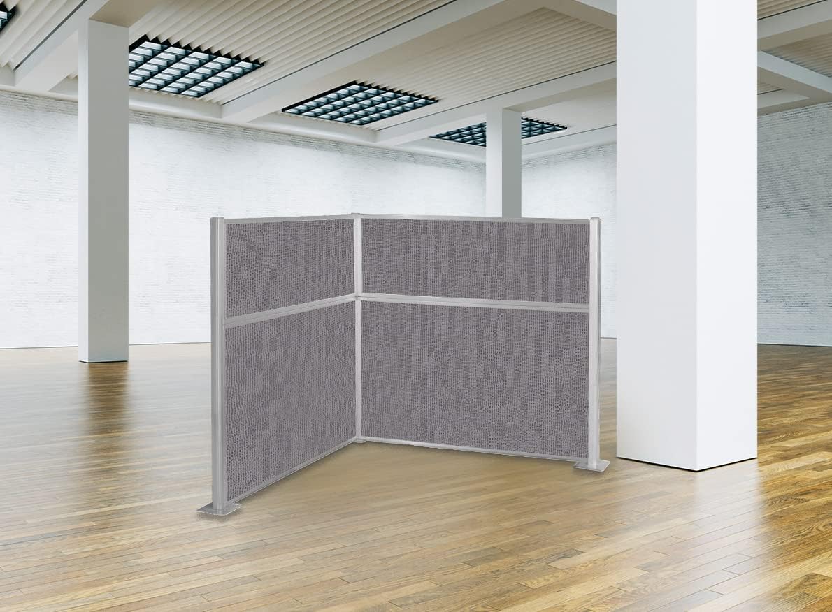 Versare Hush Panel Cubicle Kit | Workstation Partition Walls | Sound Dampening Cubicle Walls | Partitions for Desks
