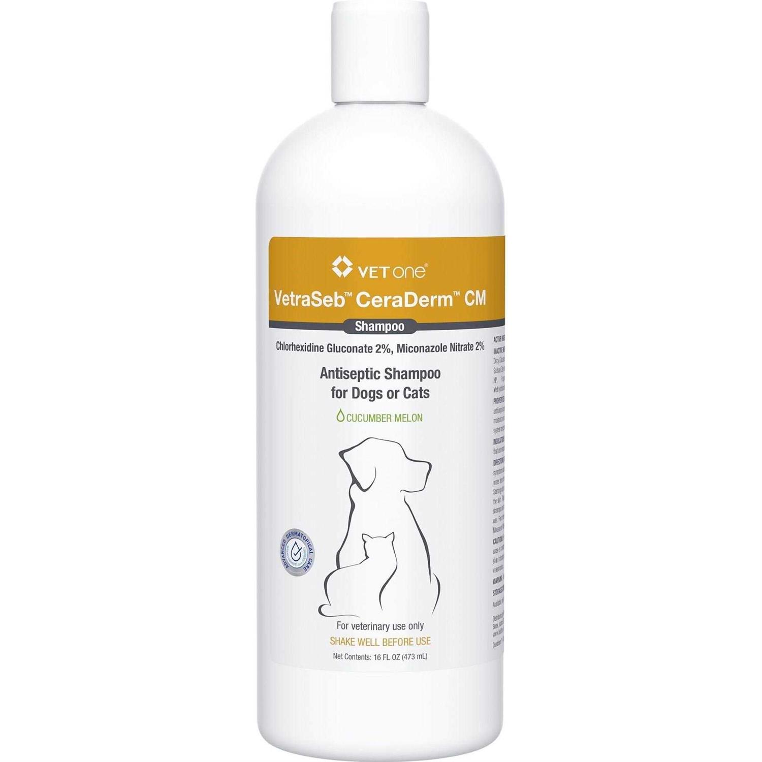 VetraSeb CeraDerm Antiseptic Shampoo for Dogs or Cats - Pet Supplies online store