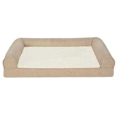 FurHaven Pet Products Plush & Performance Linen Orthopedic Sofa Pet Bed for Dogs & Cats - Pet Supplies online store