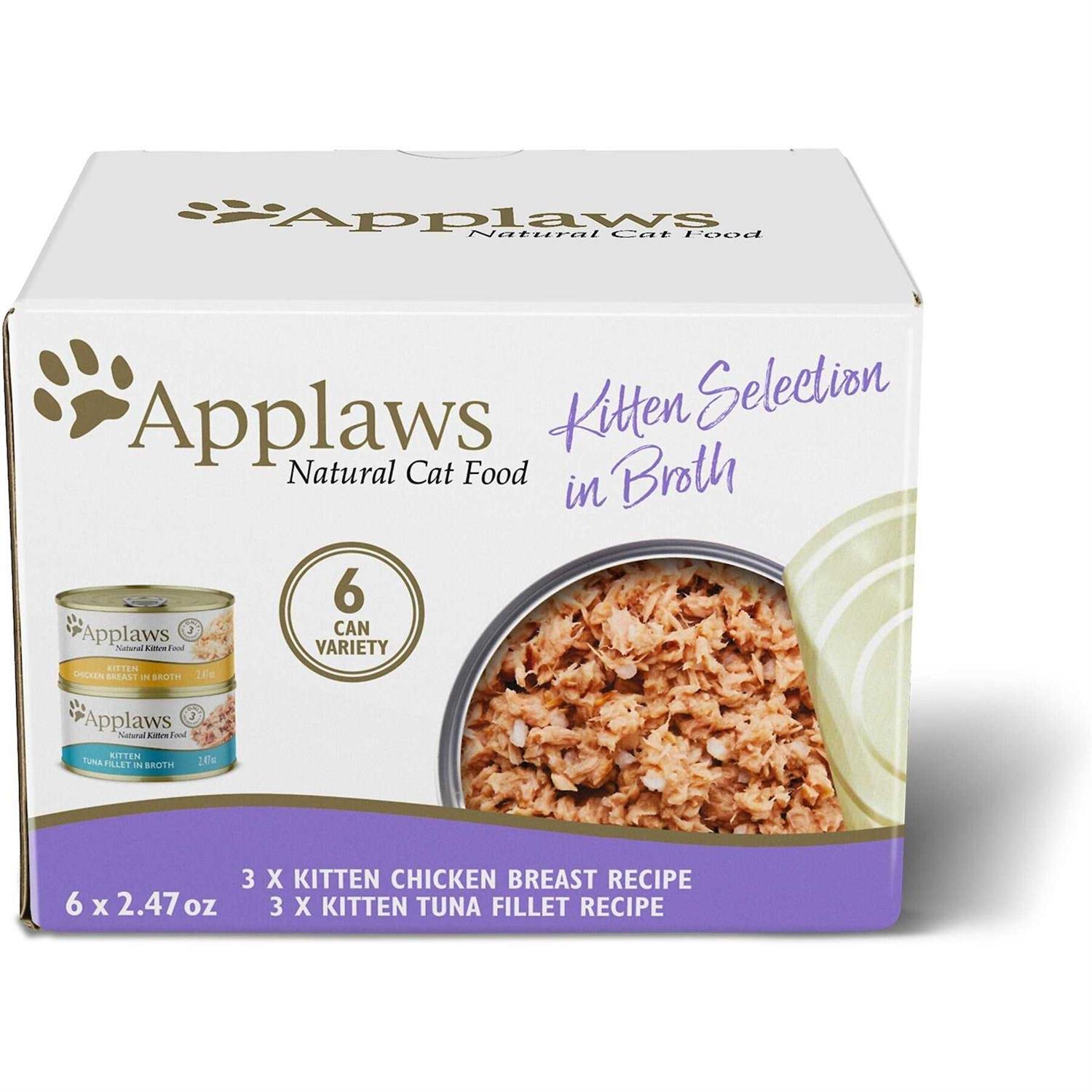 Applaws Limited Ingredient Natural Kitten Wet Cat Food in Broth Variety Pack - Pet Supplies online store