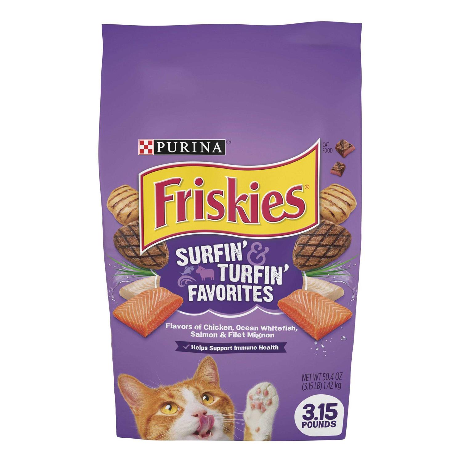 Friskies Surfin' & Turfin' Favorites Dry Cat Food - Pet Supplies online store