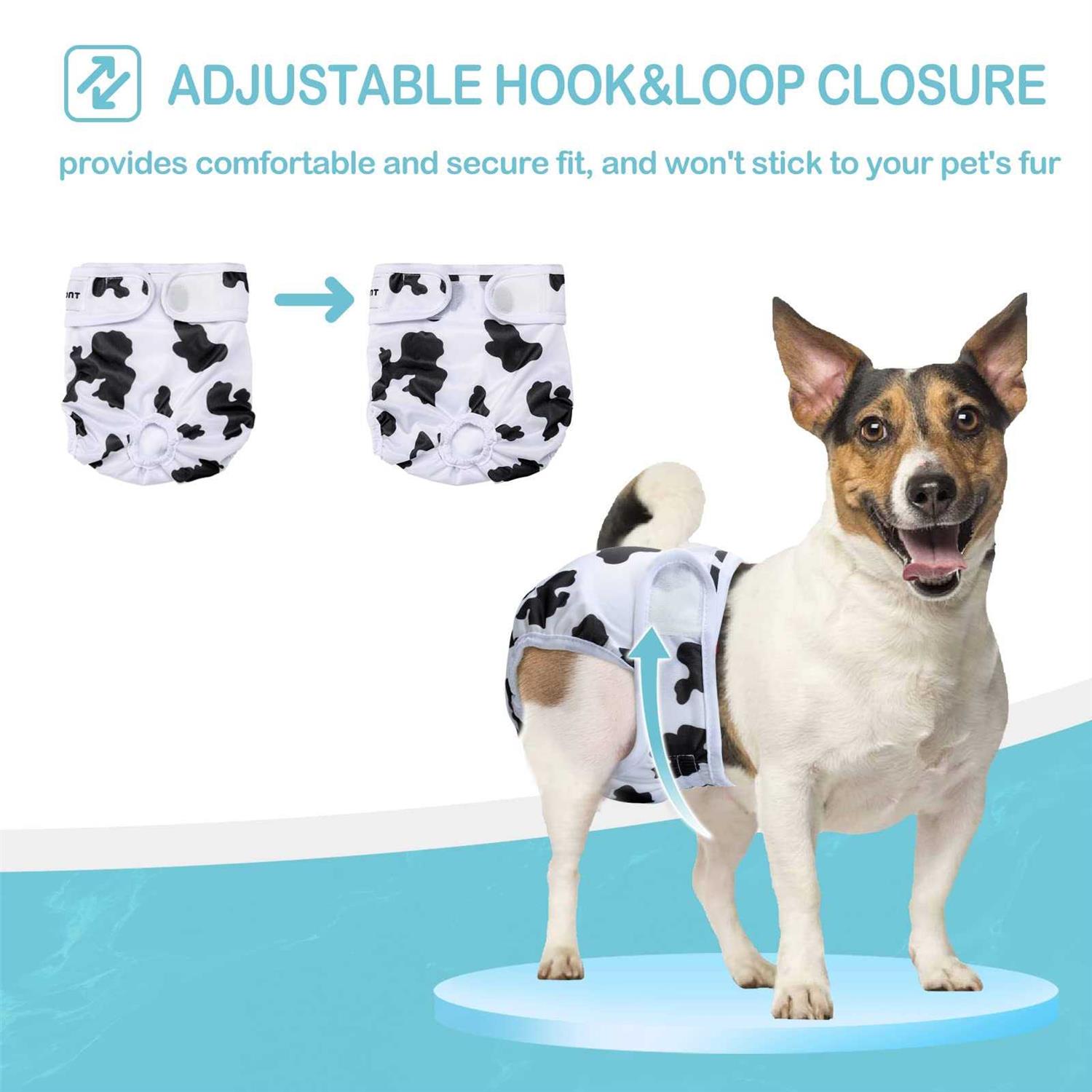 Avont 3 Pack Washable Female Dog Diapers Premium Reusable Highly Absorbent Doggie Diapers Wraps Durable Dog Diaper Cover - Pet Supplies online store