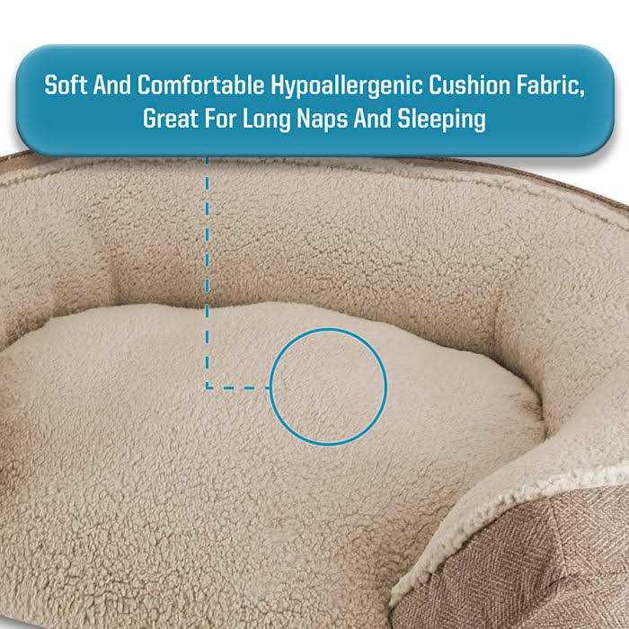 Canine Creations Arlee Cozy Oval Round Cuddler Pet Dog Bed - Pet Supplies online store