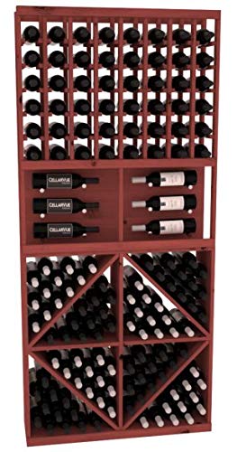 Wine Racks America® Knotty Alder Showcase Display 35